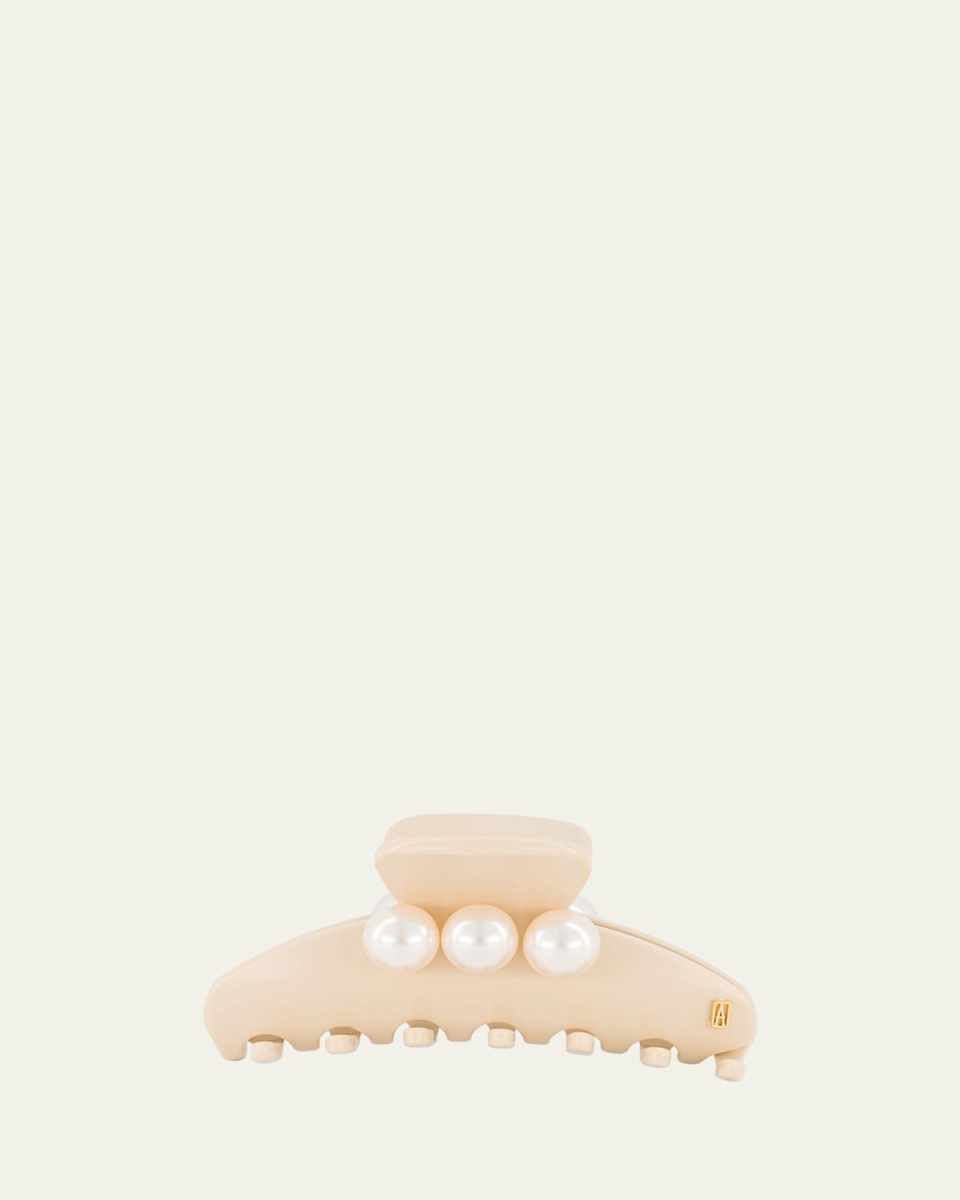 Pearly-Trio Acetate Claw Clip